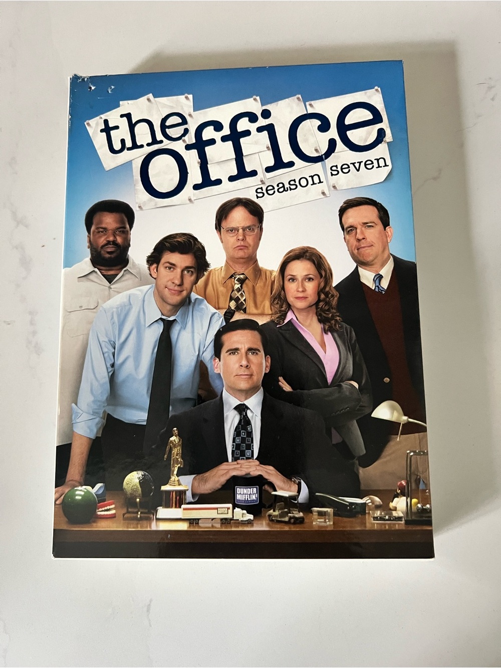 Universal The Office Season Seven DVD - Blue Cover Ensemble Artwork